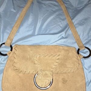 Vintage 70s suede purse